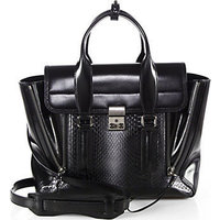 3.1 Phillip Lim Pashli Medium Leather & Dégradé Python Satchel photo