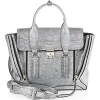 3.1 Phillip Lim Pashli Medium Metallic Satchel photo