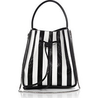 3.1 Phillip Lim Soleil Small Striped 3D-Textured Leather Shoulder Bag photo