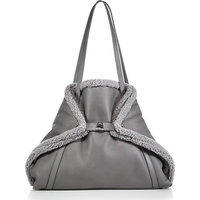 Akris Ai Medium Convertible & Reversible Leather & Lamb Fur Tote photo