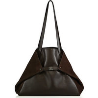 Akris Ai Medium Convertible Leather & Suede Tote photo