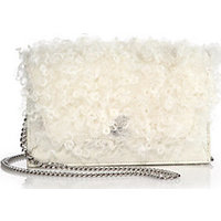 Akris Anouk Mini Lamb Fur & Leather Envelope Clutch photo