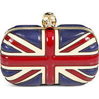 Alexander McQueen Classic Britania Skull Box Clutch photo