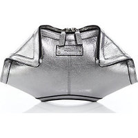 Alexander McQueen De Manta Metallic Clutch photo