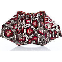 Alexander McQueen De Manta Multicolor Python Clutch photo