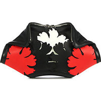 Alexander McQueen De Manta Small Multicolor Floral Clutch photo