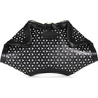 Alexander McQueen De Manta Studded Laser-Cut Clutch photo