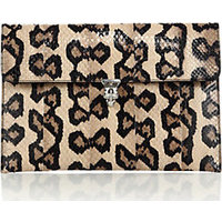 Alexander McQueen Elaphe Skull Envelope Clutch photo