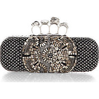 Alexander McQueen Embellished Knuckle Clutch photo