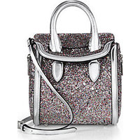 Alexander McQueen Heroine Mini Glittered Satchel photo