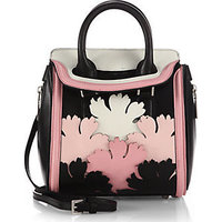 Alexander McQueen Heroine Mini Multicolor Floral-Cutout Satchel photo