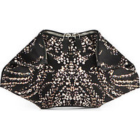 Alexander McQueen Jewel-Print Small De Manta Clutch photo