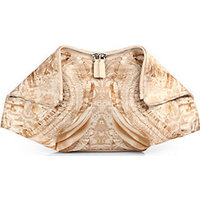 Alexander McQueen Lace-Print Small De Manta Clutch photo