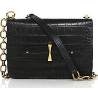 Alexander McQueen Legend Crocodile-Embossed Chain Shoulder Bag photo