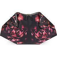 Alexander McQueen Night Flowers Print De Manta Clutch photo