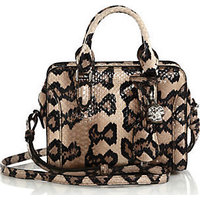 Alexander McQueen Padlock Mini Elaphe Zip Satchel photo