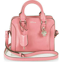 Alexander McQueen Padlock Mini Leather Zip Satchel photo