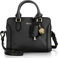 Alexander McQueen Padlock Mini Zip Satchel photo