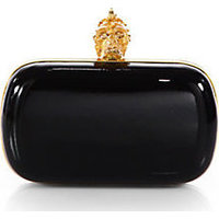 Alexander McQueen Patent Leather Punk Skull Clutch photo