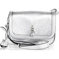 Alexander McQueen Smooth Metallic Padlock Satchel photo