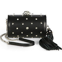 Alexander McQueen Studded Tassel Skull Clutch photo