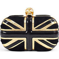 Alexander McQueen Union Jack Skull Clutch photo