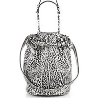 Alexander Wang Diego Pebbled Leather Bucket Bag/Silvertone photo