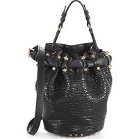 Alexander Wang Diego Small Pebbled Leather Bucket Bag photo