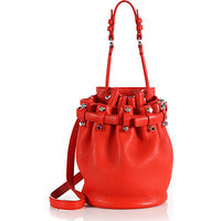 Alexander Wang Diego Small Pebbled Leather Bucket Bag photo