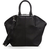 Alexander Wang Emile Small Ribbed Leather Tote photo