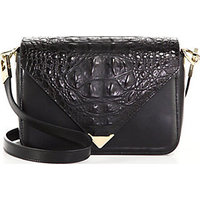 Alexander Wang Primsa Croc-Embossed Leather Envelope Shoulder Bag photo