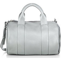 Alexander Wang Rocco Metallic Pebbled Leather Duffel Bag photo