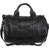 Alexander Wang Rocco Pebbled Satchel/Brasstone photo