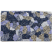 Alice + Olivia Beaded Camouflage Clutch photo