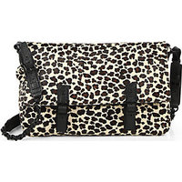 Alice + Olivia Leopard-Print Calf Hair Scarlet Messenger Bag photo