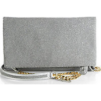 Alice + Olivia Me Caviar-Beaded Fold-Over Clutch photo