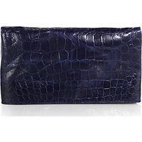 Alice + Olivia Me Crocodile-Embossed Convertible Clutch photo