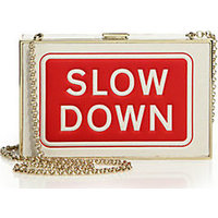 Anya Hindmarch Imperial Slow Down Leather Clutch photo