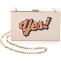 Anya Hindmarch Imperial Yes / No Clutch photo