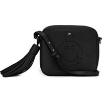 Anya Hindmarch Smiley Perforated Leather Crossbody Bag photo