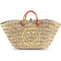 Anya Hindmarch Smiley Raffia Tote photo