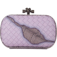 Bottega Veneta Ayers-Inset Intrecciato Knot Clutch photo