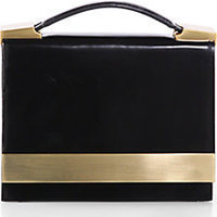 B Brian Atwood Ava Leather Convertible Clutch photo