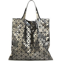 Bao Bao Issey Miyake Platinum Faux Patent Leather Tote photo