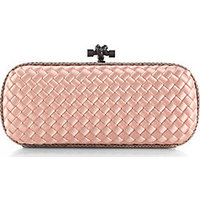 Bottega Veneta Intreccio Satin & Ayers Knot Clutch photo