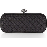 Bottega Veneta Intrecciato Textile Knot Clutch photo