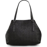 Bottega Veneta Medium Double Handle Leather Tote photo