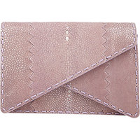 Bottega Veneta Shagreen Double-Flap Clutch photo