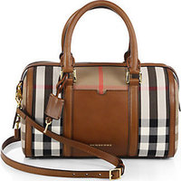 Burberry Alchester Medium Mixed-Media Bowler Bag photo