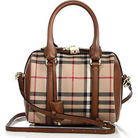 Burberry Alchester Small Horseferry Check Bowler Bag photo